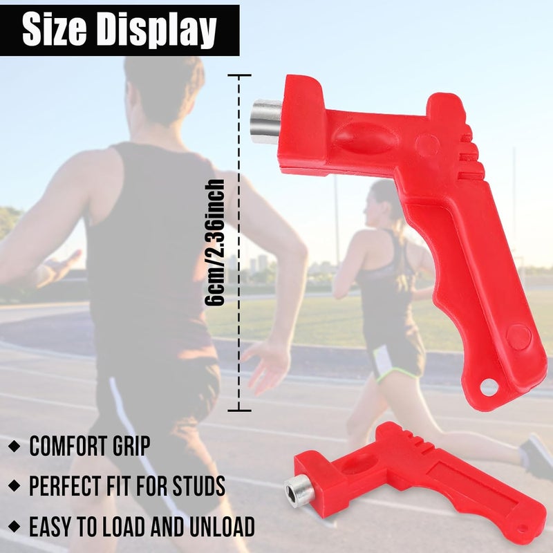 JULMELON 1/4 Inch Carbon Steel Track Spikes, 60PCS Lighter Weight Carbon Spikes with Spike Wrench for Track Shoes Field Sprinting Cross Country Short Running Replacement Spikes - Image 3